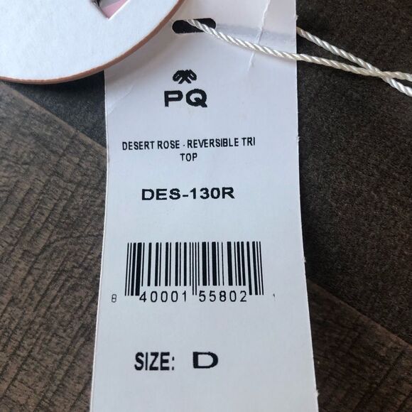 PQ Reversible Triangle Bikini Top Desert Rose - Picture 3 of 4